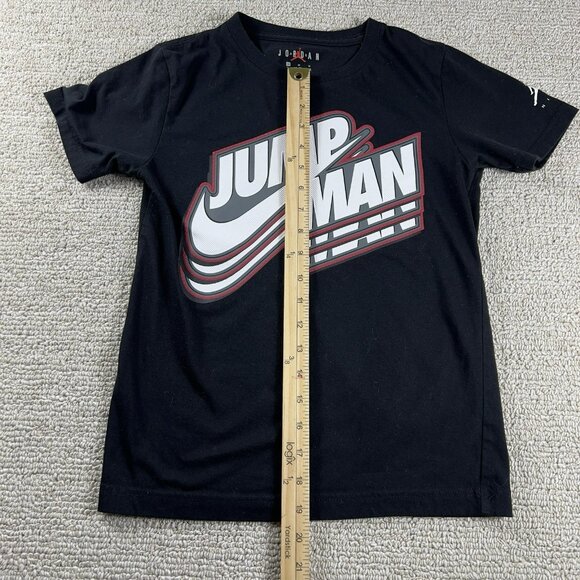 Nike Air Jordan Jump Man T-Shirt Black Boys Size Medium - Picture 4 of 7